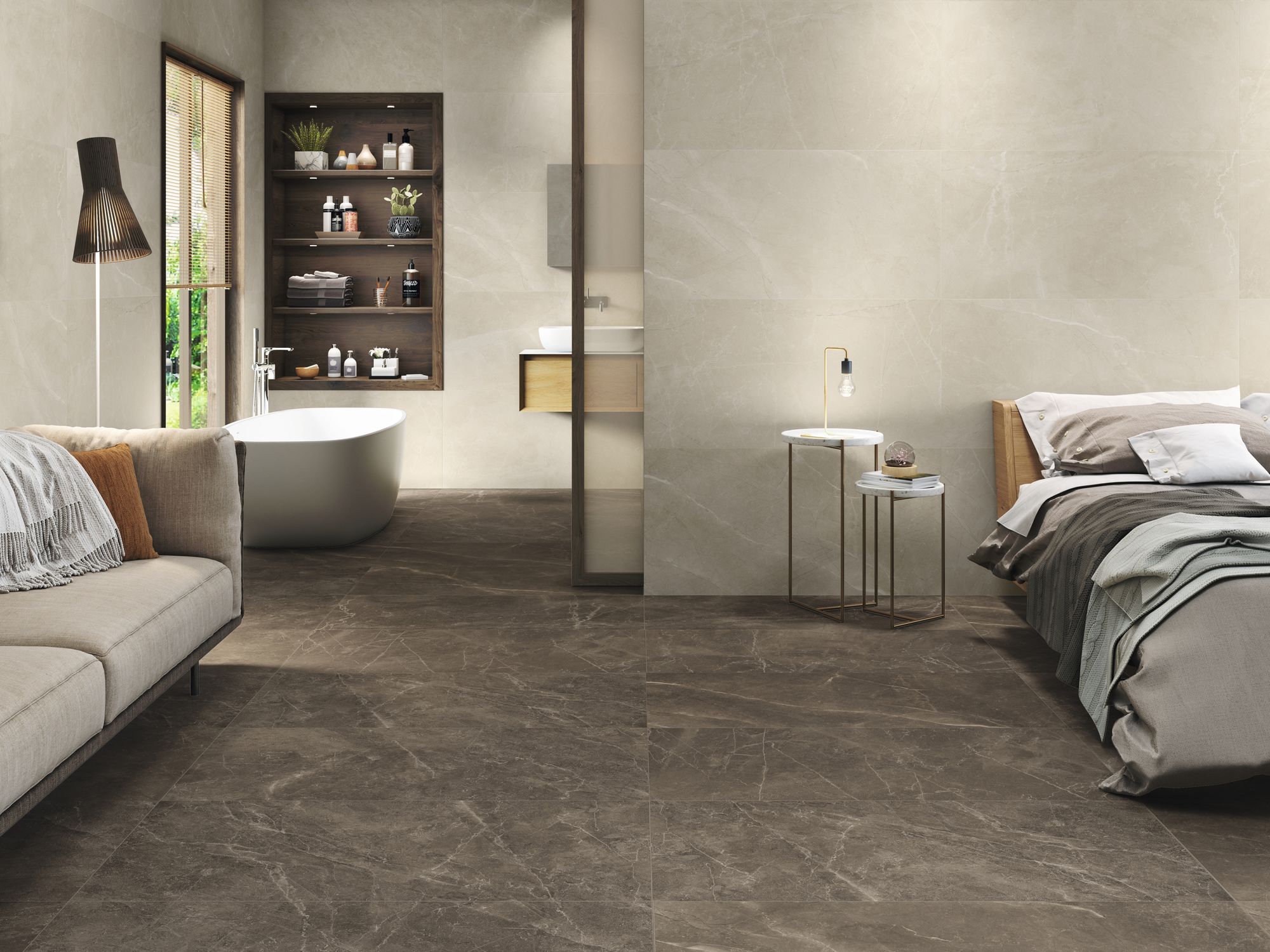 Feinsteinfliesen Moka Desert 120x60x1cm matt