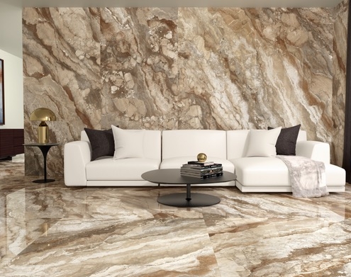 Rialto Praline Fliesen 120x60 Wohnzimmer