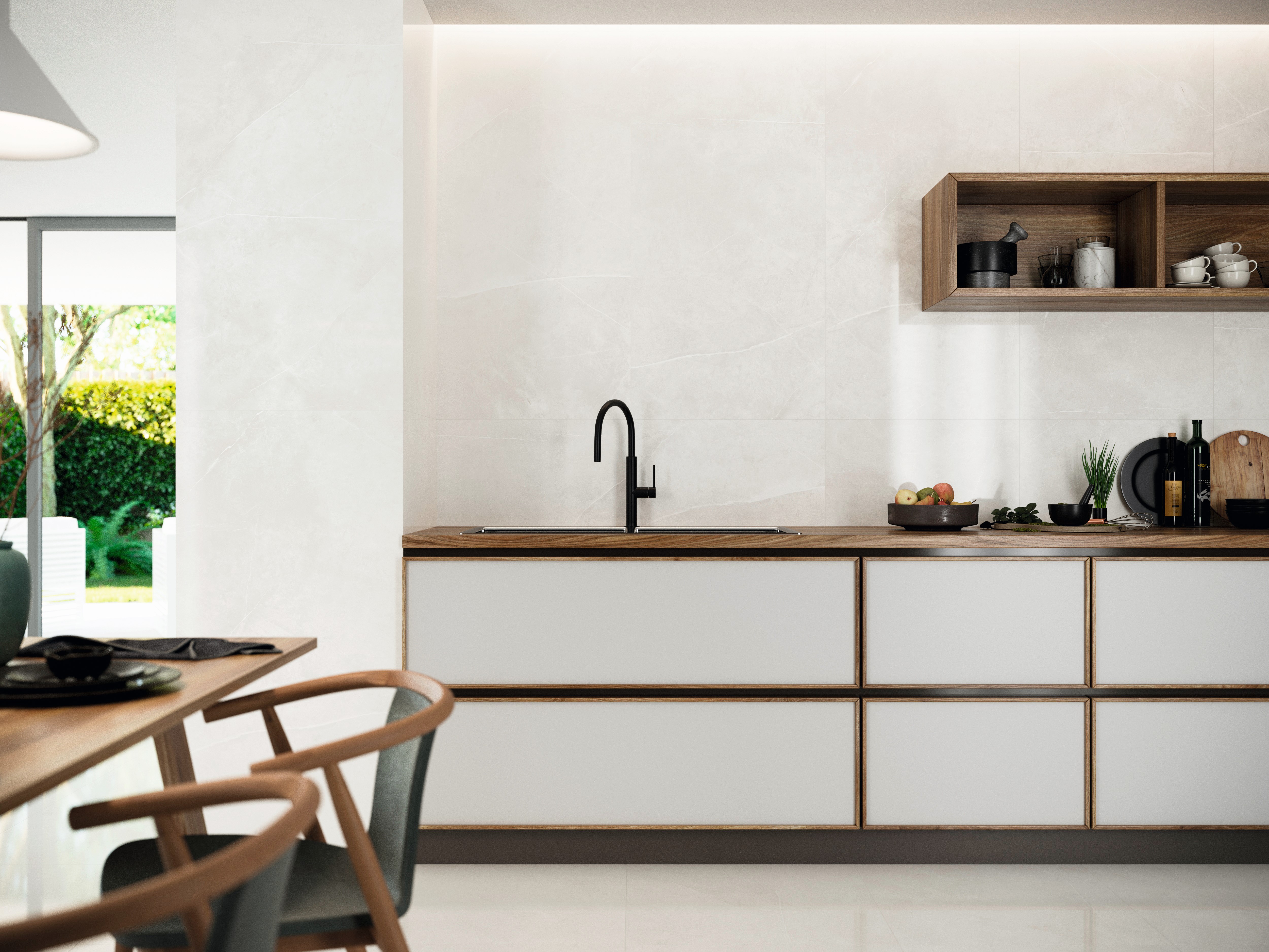 Feinsteinfliesen Sutile Blanco 120x60x1cm poliert