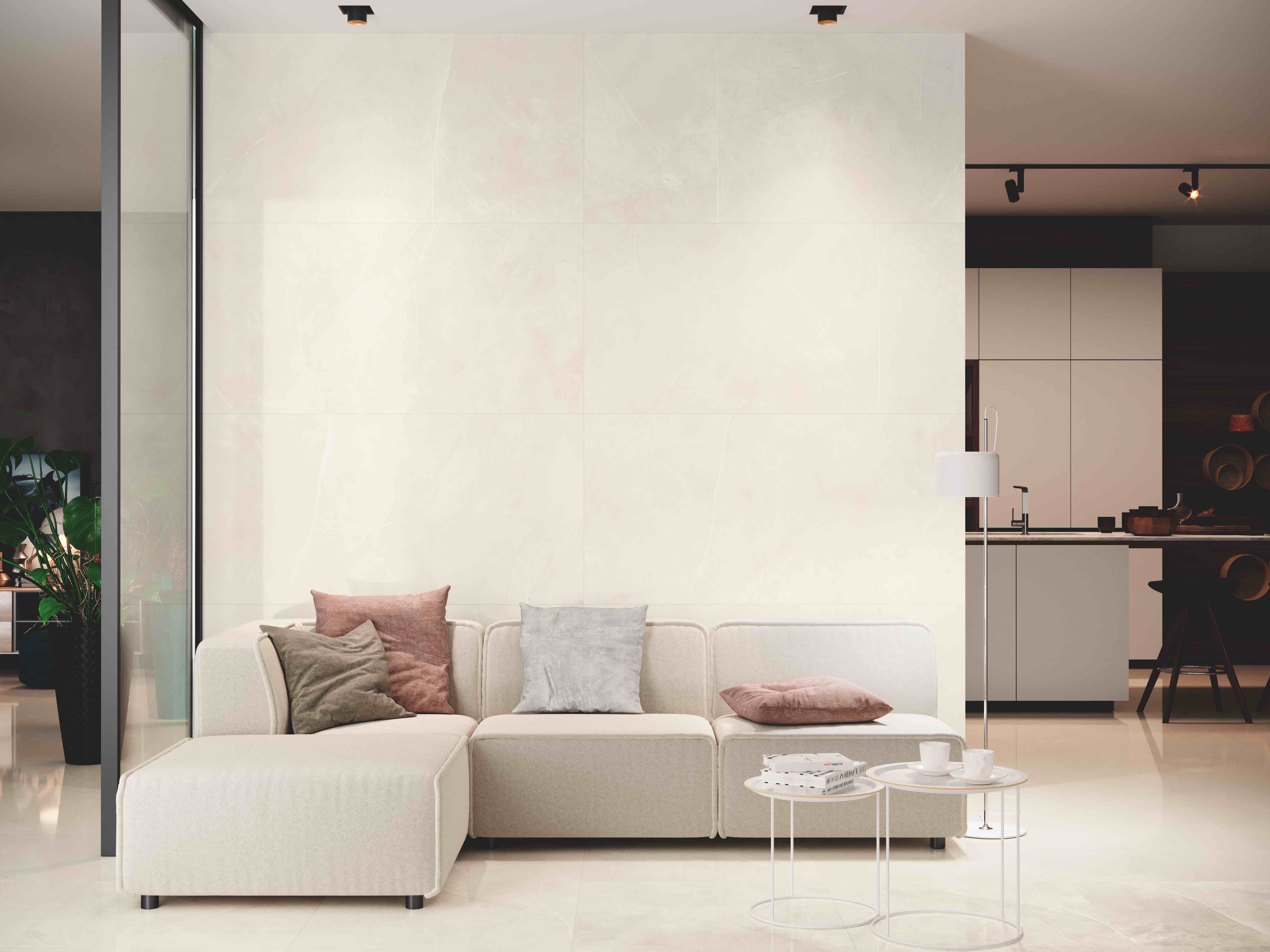 Feinsteinfliesen Sutile Marfil 120x60x1cm poliert