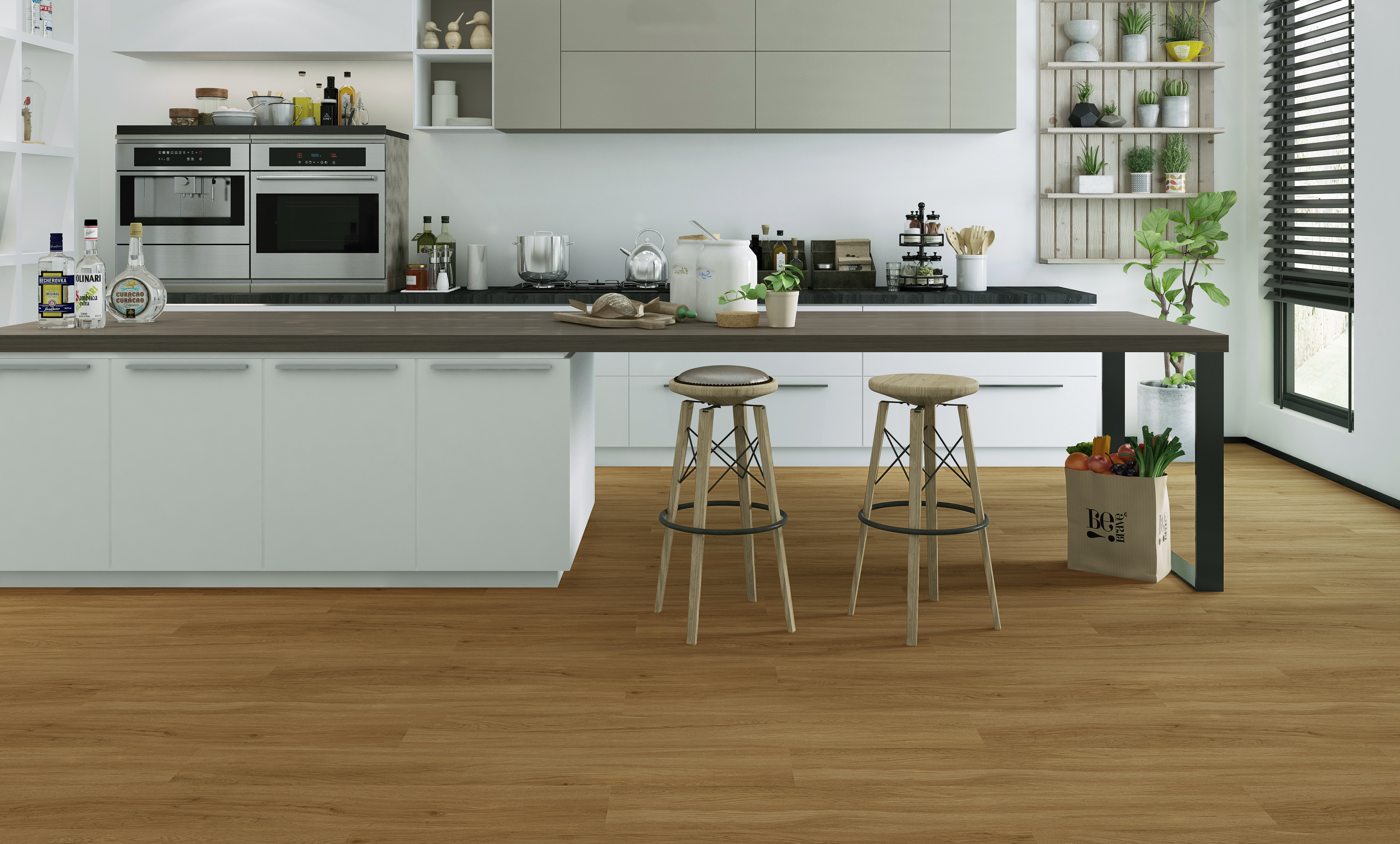 Klick Vinylboden North Oak 121,9x22,8x0,5cm matt