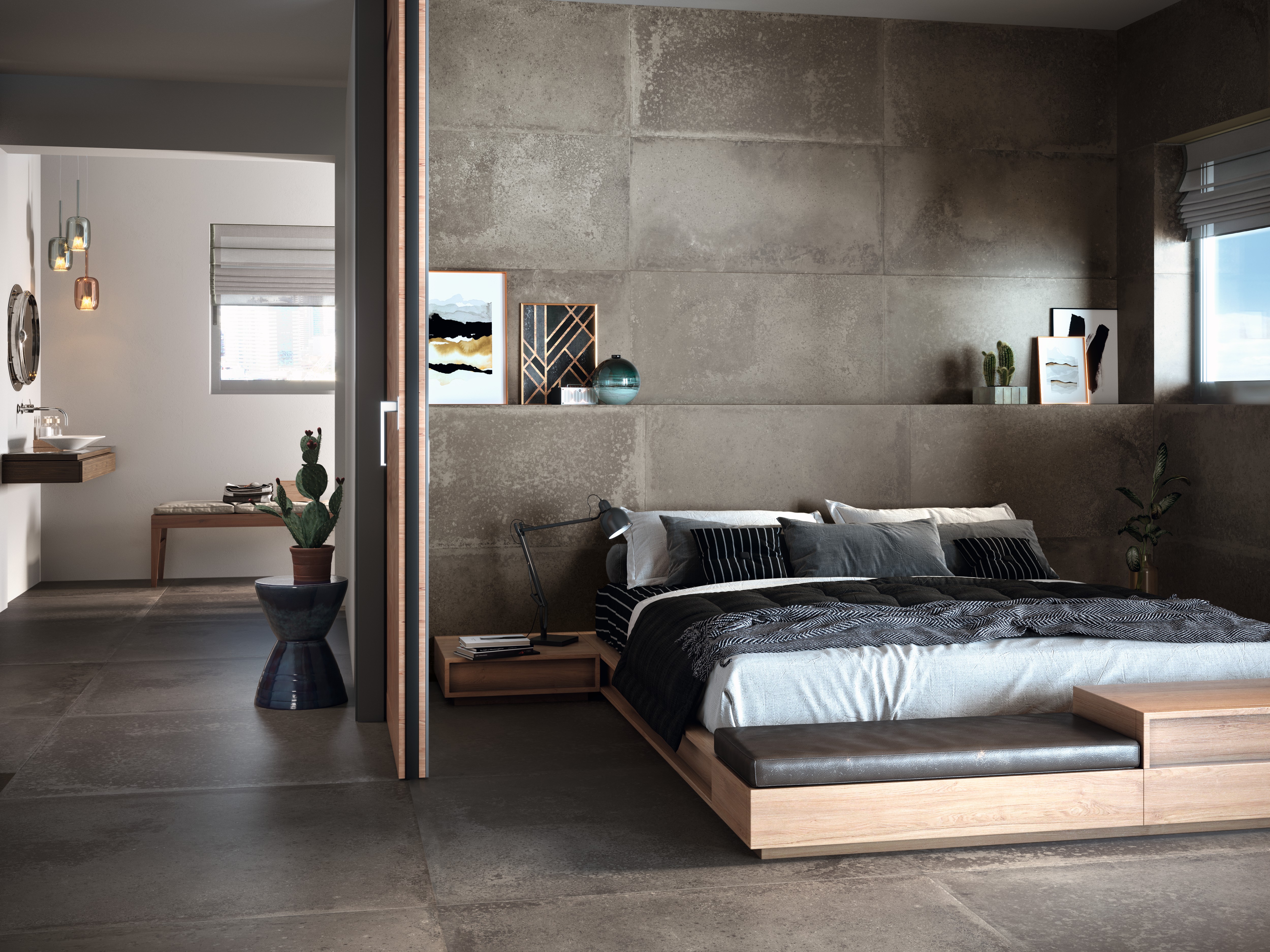 Feinsteinfliesen Akrom Dark 120x60x1cm matt